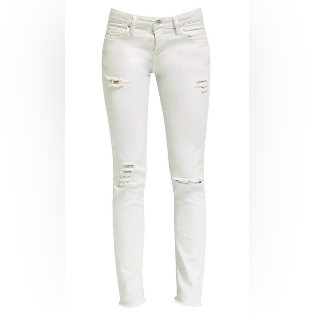 IRO Women's White Distressed Skinny Jeans